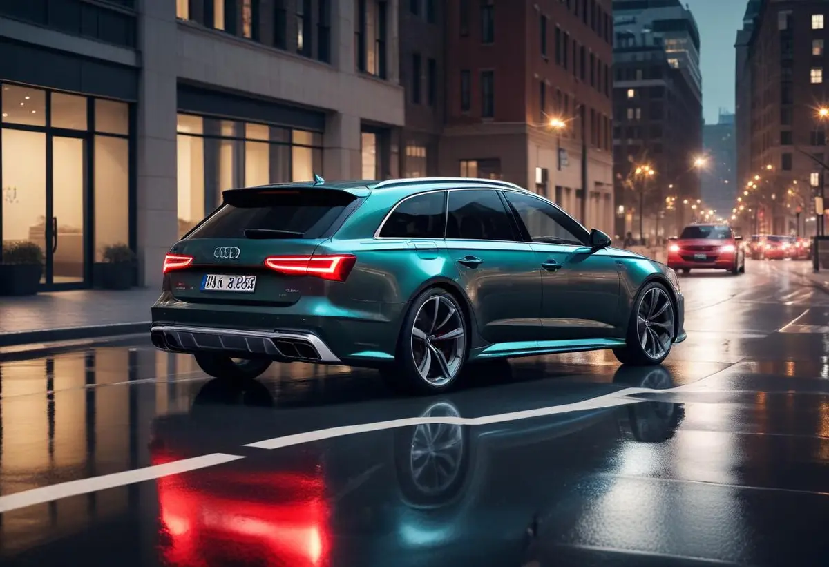 Audi RS6 otrolig kraft möter vardagskomfort illustration