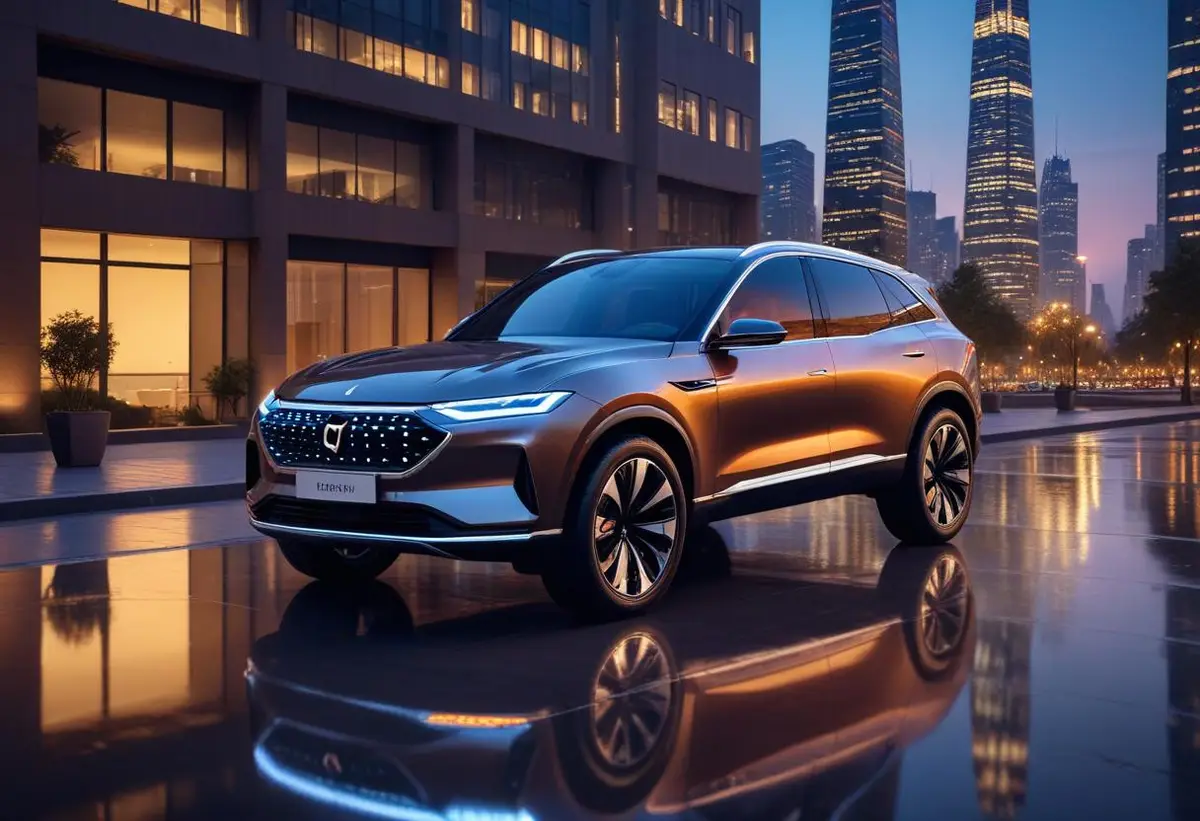 Lyxiga Hongqi E-HS9 imponerar på svenska vägar illustration