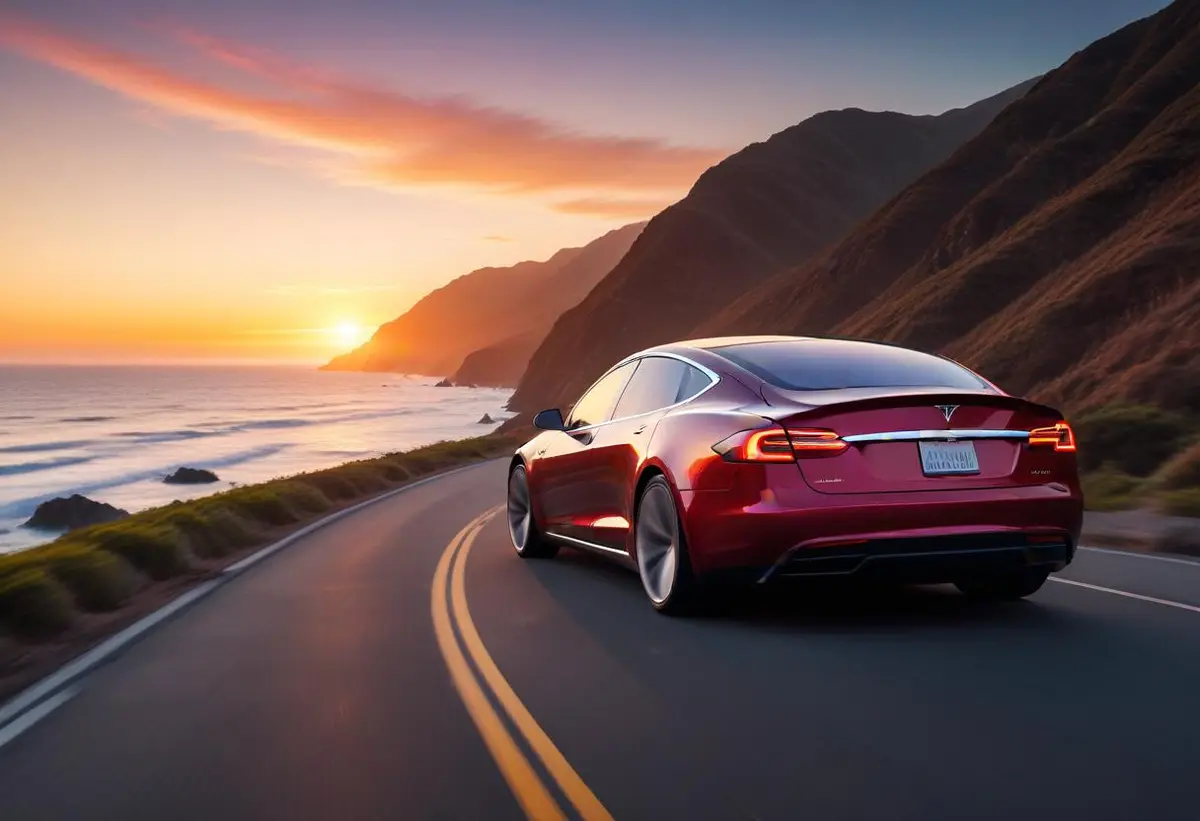 Tesla Model S – En lyxig resa in i framtiden! illustration